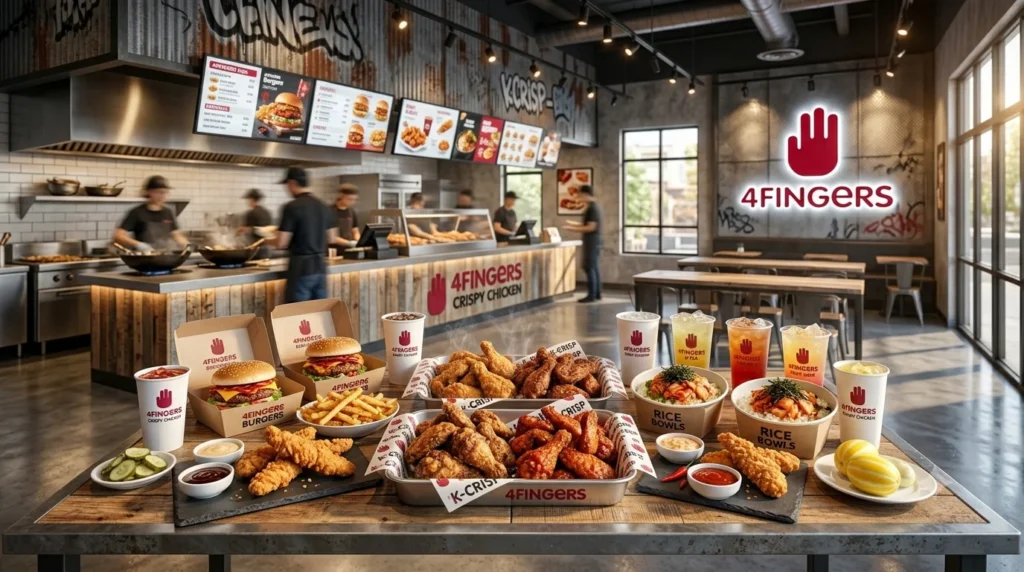 4 Fingers Menu Cluckin' Crispy Chicken Prices