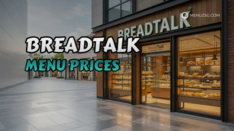 BreadTalk Menu Singapore