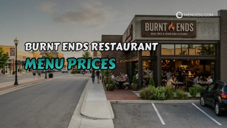 Burnt Ends Restaurant Menu Singapore