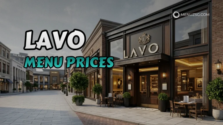 Lavo Menu Singapore