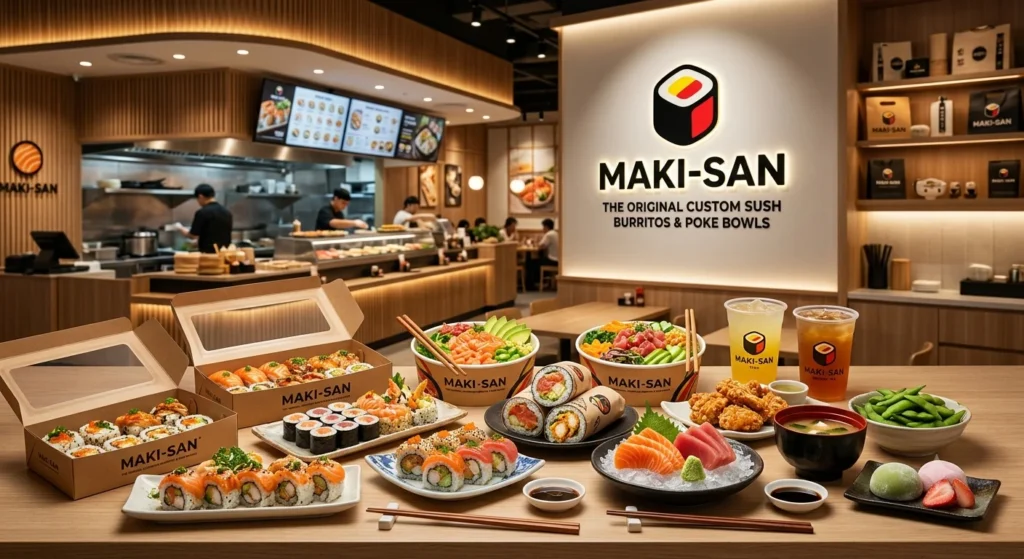 Maki-San Snacks and Drinks Menu