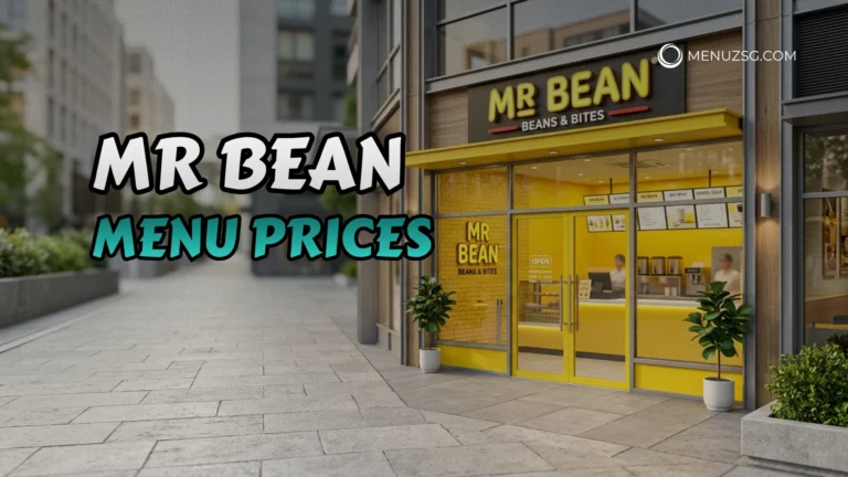 Mr Bean Menu Singapore