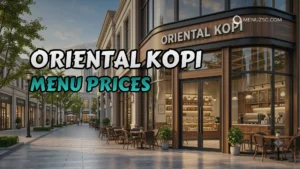 Oriental Kopi Menu Singapore