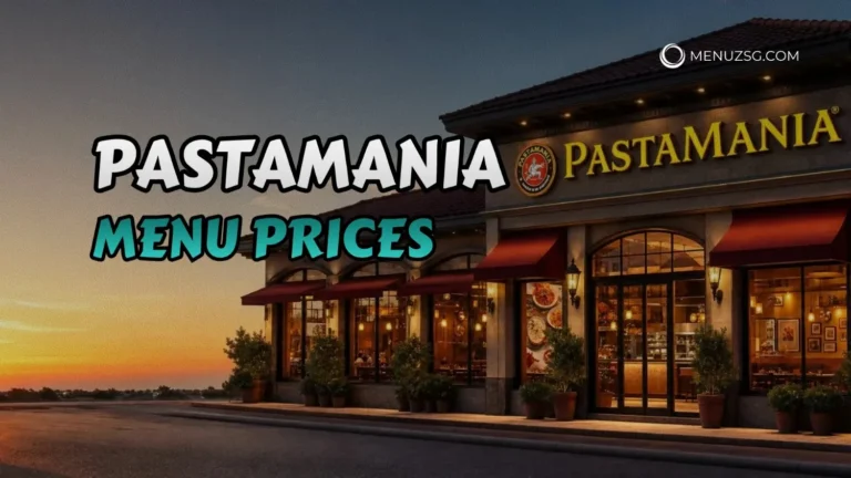 PastaMania Menu Singapore Prices – Updated List 2026