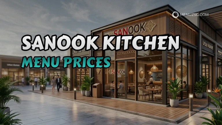 Sanook Kitchen Menu Singapore