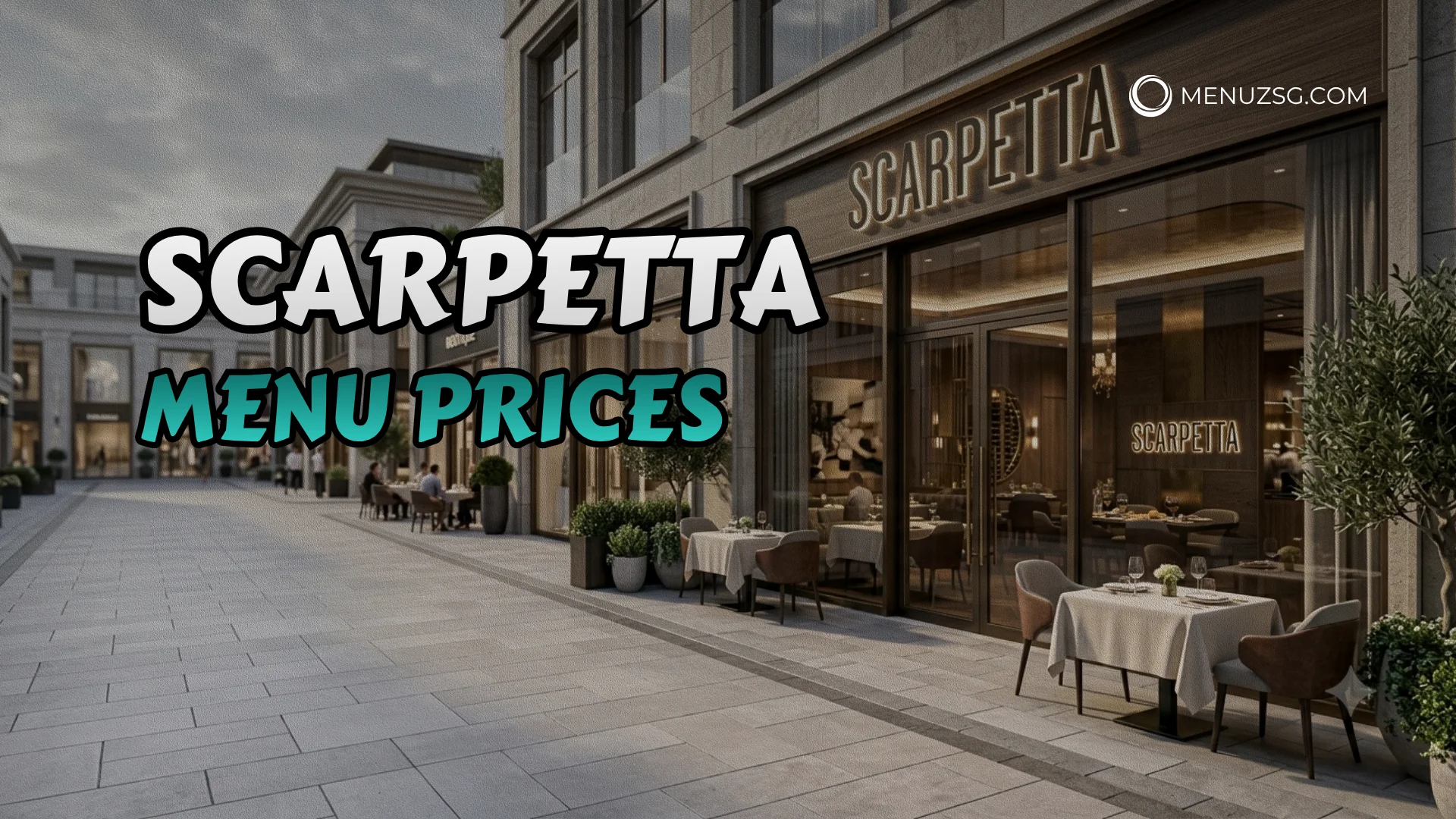 Scarpetta Menu Singapore