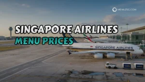 Singapore Airlines Menu