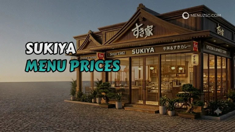 Sukiya Menu Singapore
