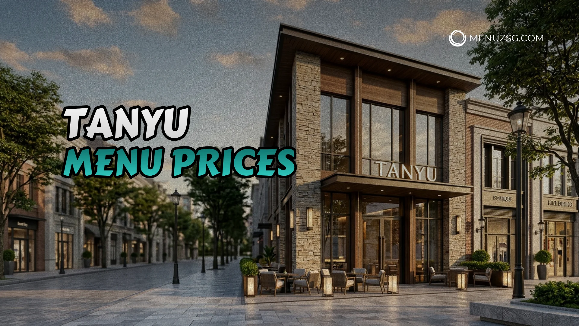 Tanyu Menu Singapore