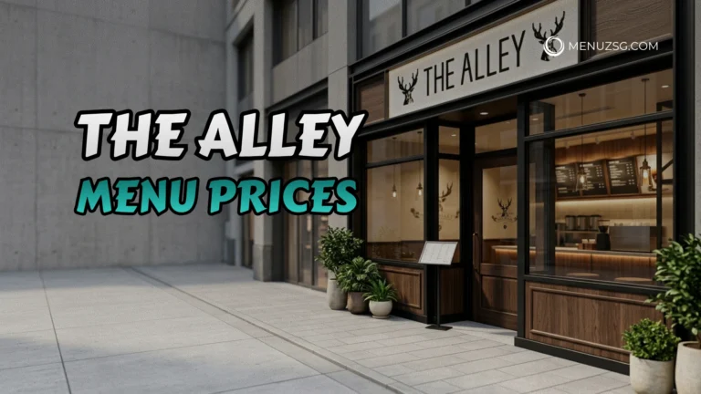 The Alley Menu Singapore