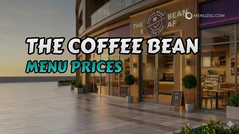 The Coffee Bean Menu Singapore