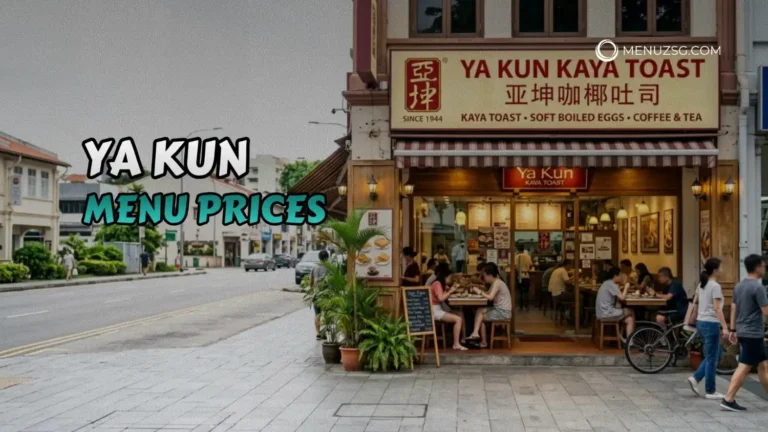 Ya Kun Menu Singapore