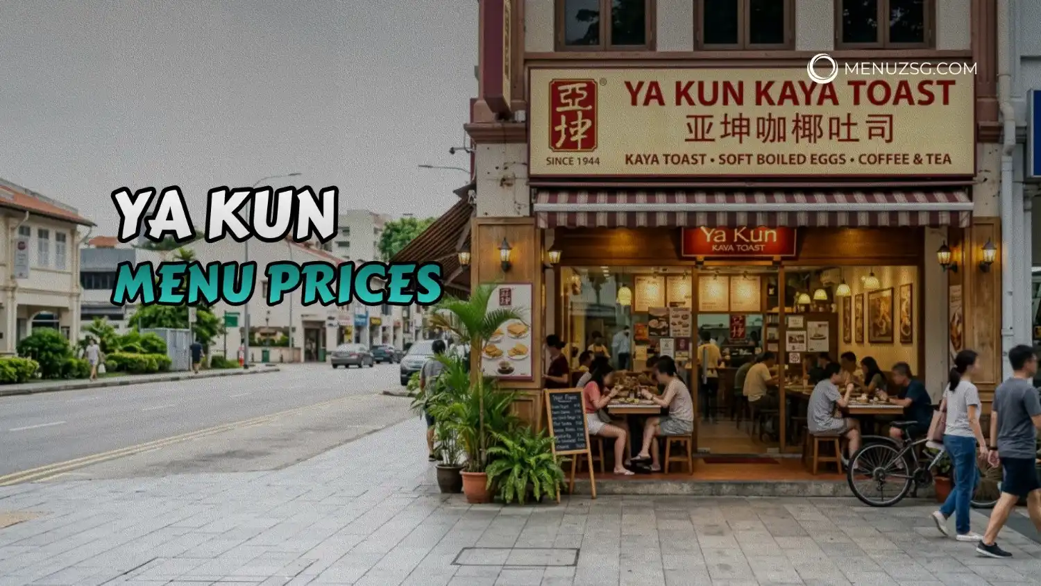 Ya Kun Menu Singapore